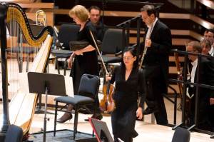 MONTREAL, QUE.: SEPTEMBER 7, 2011-- Musicians enter the stage during the inauguration ceremony of the Montreal Symphony Orchestra's new concert hall in Place des Arts in downtown Montreal on Wednesday, September 7, 2011. (Dario Ayala/THE GAZETTE)
